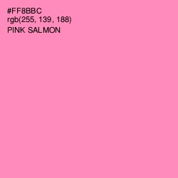 #FF8BBC - Pink Salmon Color Image